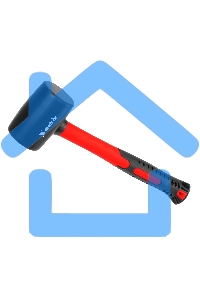 Киянка резиновая Matrix, 225 г, черная резина, фибергласовая рукоятка