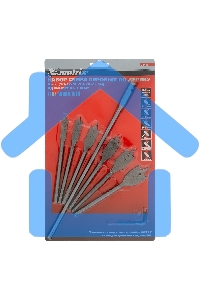 Набор сверл Matrix перовых по дереву, 10-12-16-18-20-25 мм, 6 шт., удлинитель 300 мм 6-гран. хвост.