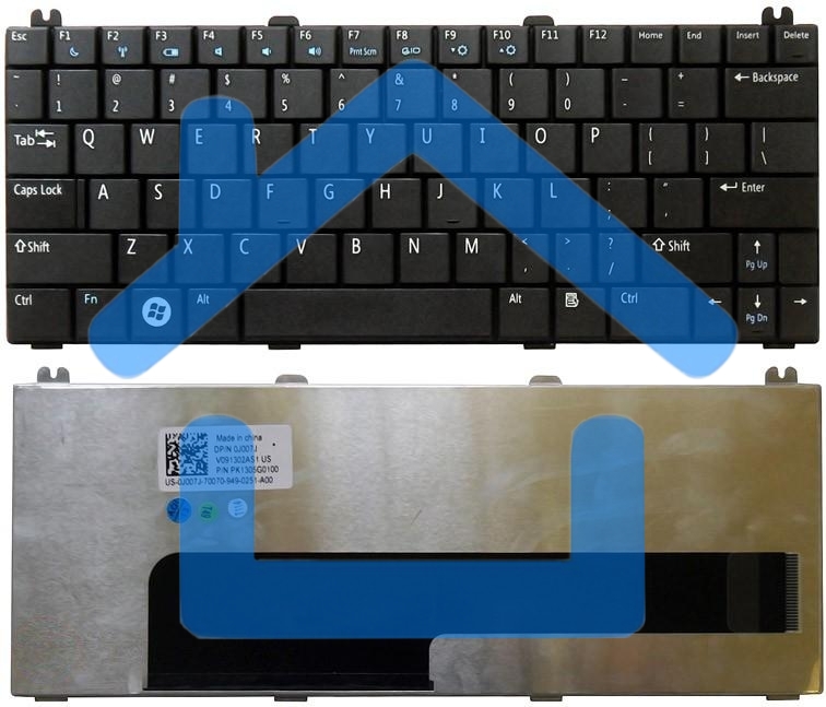 Клавиатура для ноутбука Dell Inspiron Mini 12 1210 черная