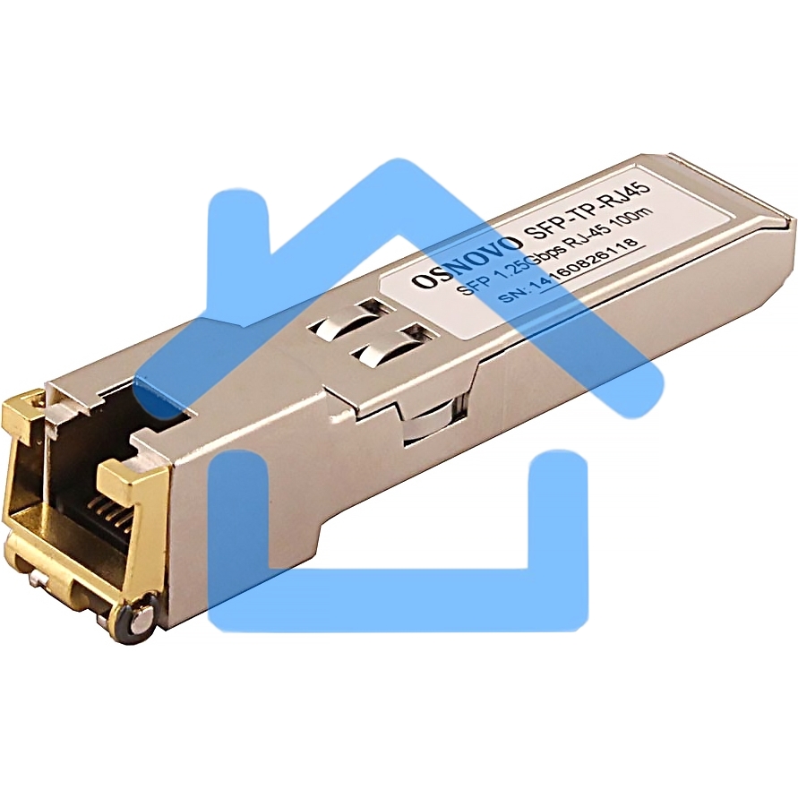 Трансивер OSNOVO Медный SFP модуль GE, до 1,25Гбит/с, до 100м