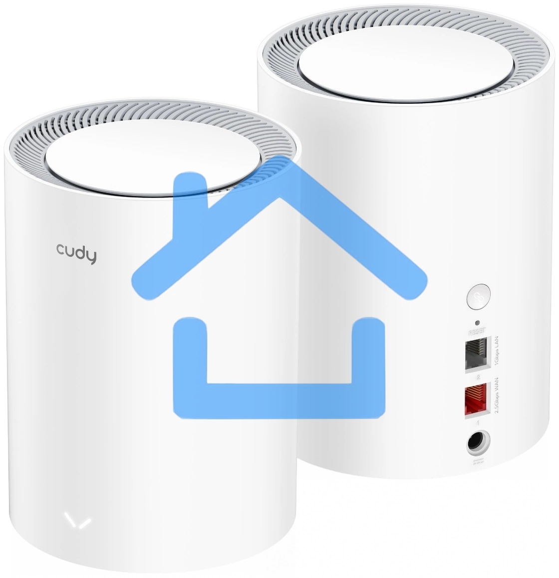 Бесшовный Mesh роутер Cudy M3000(2-PACK) AX3000 10/100/1000/2500BASE-T, белый (упак.:2шт)
