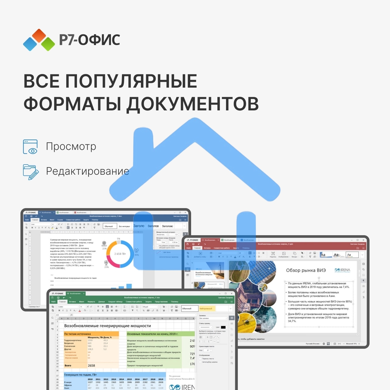 Офисное приложение Р7-Офис Для Малого бизнеса (R7DT.RTL.15.1Y.BE)