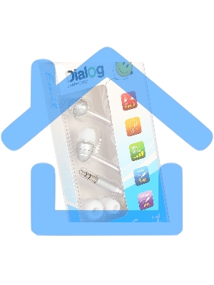 Наушники EP-F55 SILVER Dialog серебристый