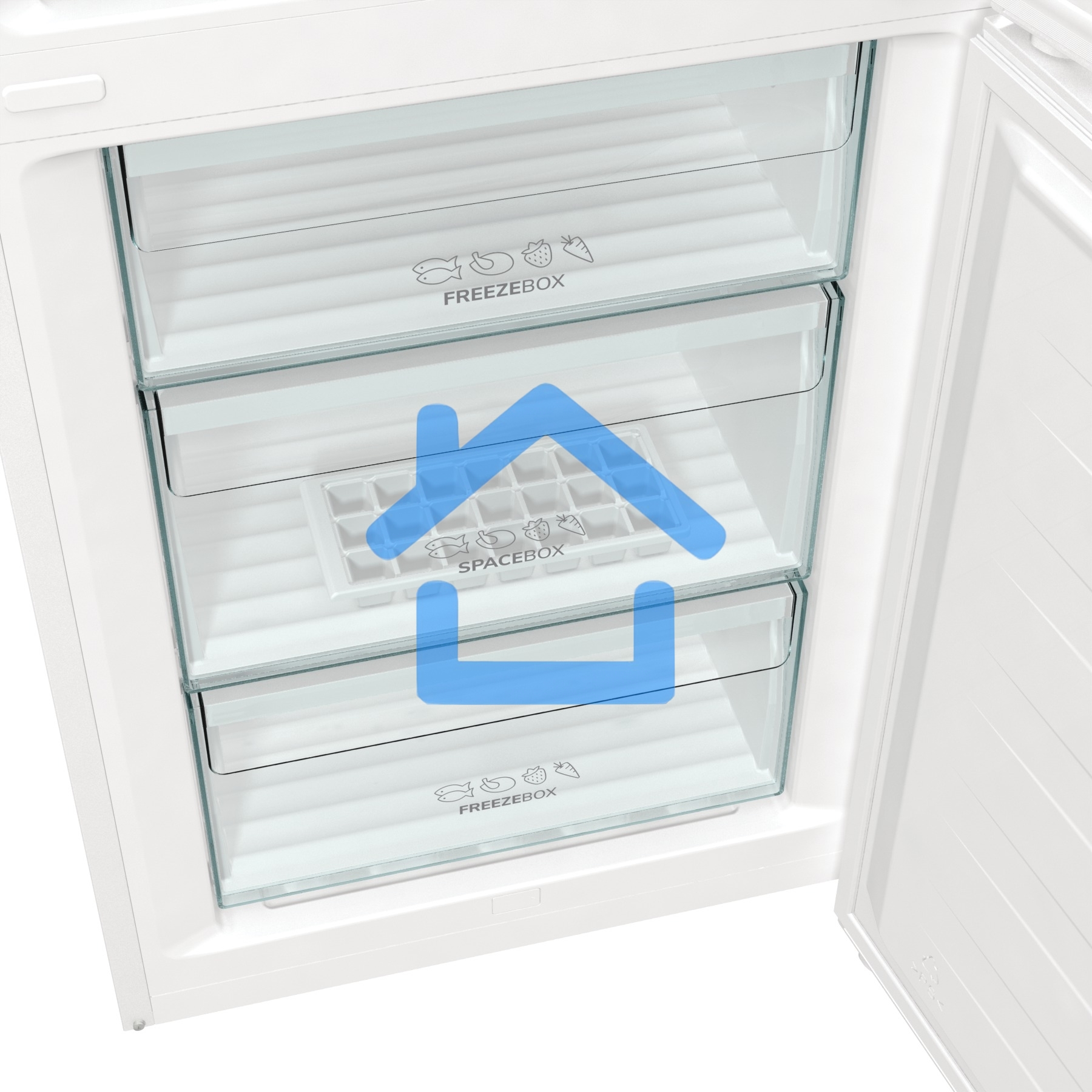 Холодильник Gorenje NRK6201EW4 белый (двухкамерный) (NO FROST)