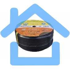 Кабель коаксиальный PROconnect SAT 703 B, Cu/Al/Al, 75%, 75 Ом, бухта 100 м, черный OUTDOOR