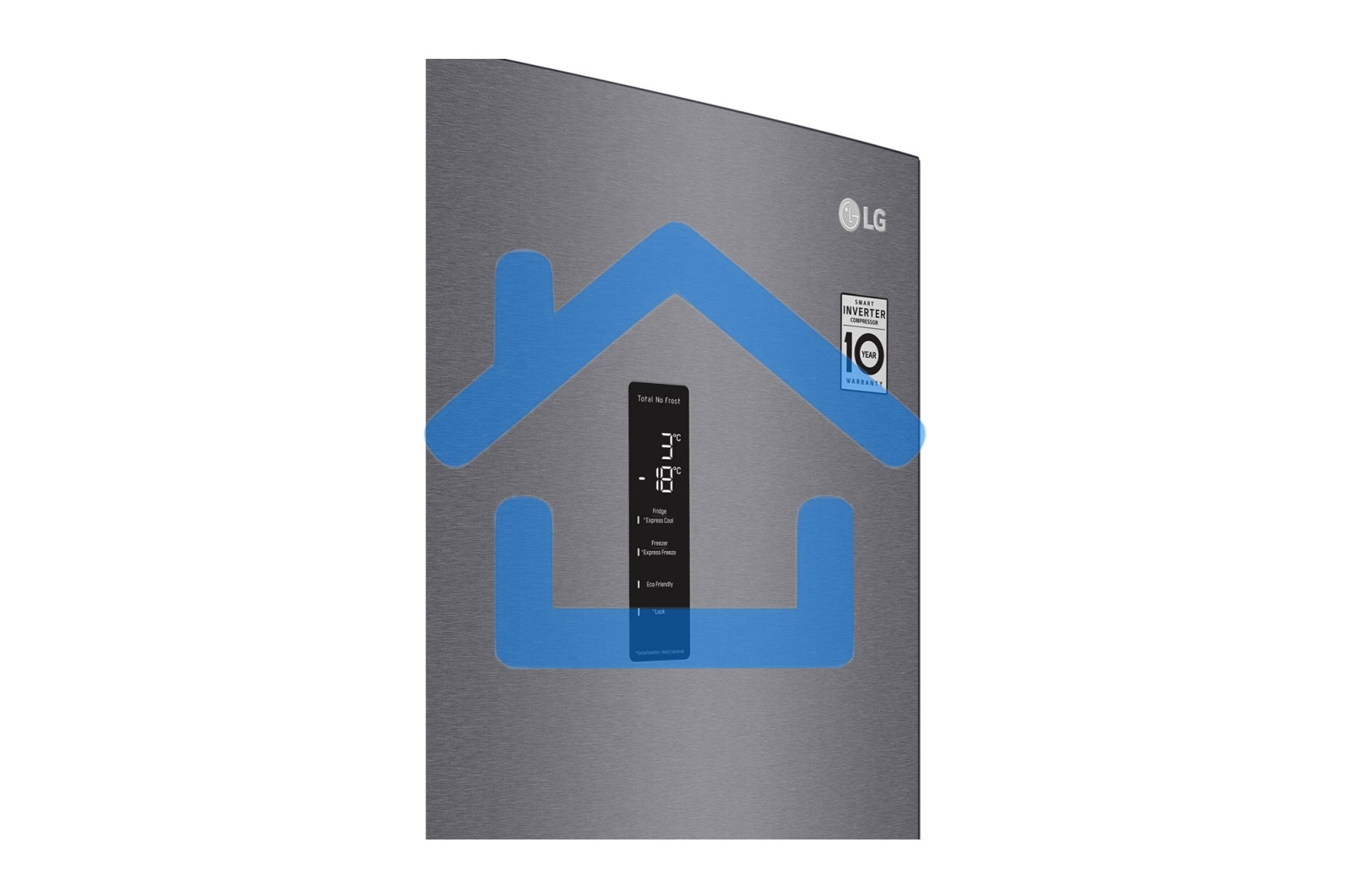 Холодильник LG GA-B509CLSL графитовый двухкамерный 277/107л морозилка снизу, No Frost