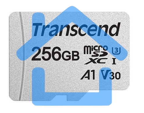 Флеш карта microSD 256Gb Transcend microSDXC Class 10 UHS-I U3, V30, A1, (SD адаптер), TLC