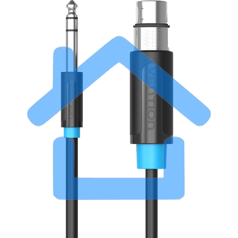 Кабель Vention аудио Jack 6.5 M/XLR F - 2м