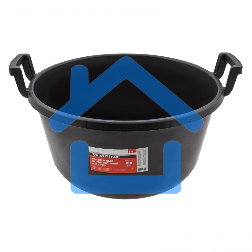 Таз круглый Matrix строительный гибкий с ручками, 50л 81466