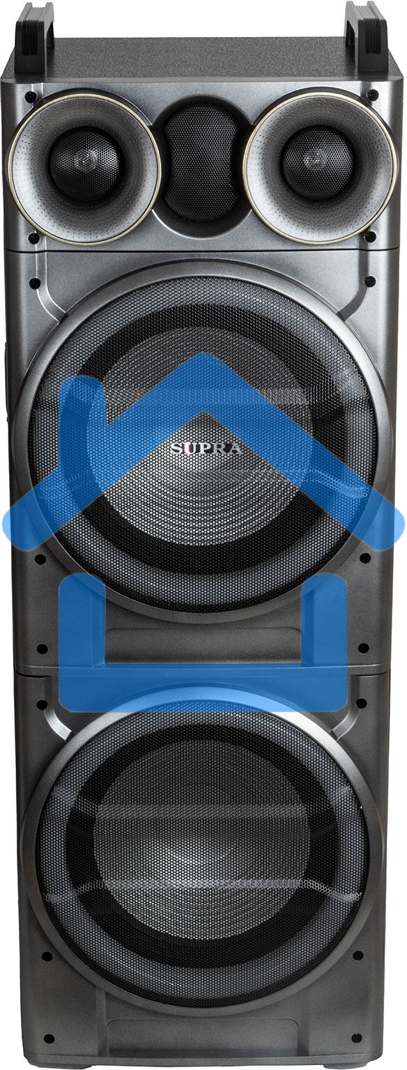 Минисистема SUPRA SMB-2150 черный 1200Вт FM USB BT SD (в комплекте: активн.+пассив.колонки)