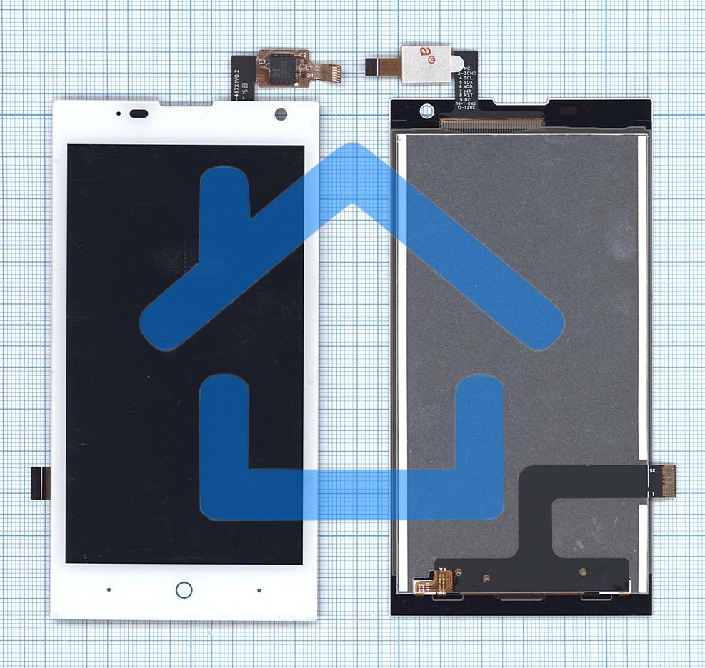 Дисплей для ZTE V830 (Blade G Lux) белый