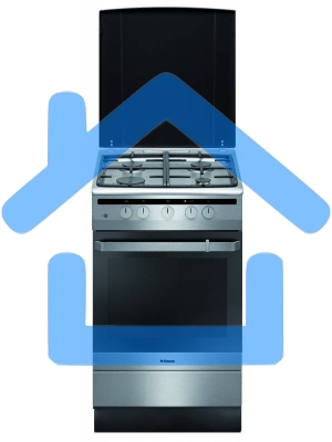 Плита газовая Hansa FCGX62020 серебристый, конфорок 4 шт, духовка 56 л, 60 см x 85 см x 60 см