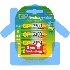 Аккумулятор GP 230AAHC AA NiMH 2300mAh (4шт)