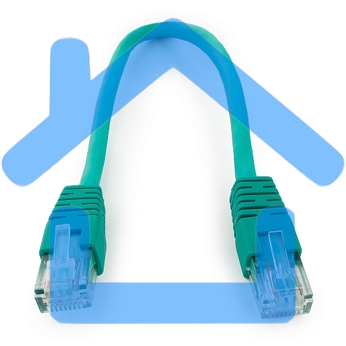 Патч-корд UTP Cablexpertкат.6, 0.25м, литой, многожильный (зеленый)