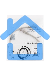 Патч-корд UTP Cablexpert кат.5e, 0.5м, литой, многожильный (серый)