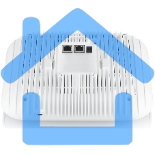 Гибридная точка доступа Zyxel NebulaFlex Pro WAX650S, W-Fi 6, 802.11a/b/g/n/ac/ax (2,4 и 5 ГГц), MU-MIMO, Smart Antenna, внутренние антенны 4x4, до 1200+2400 Мбит/с, 1xLAN 5GE, 1xLAN GE, PoE, защита о