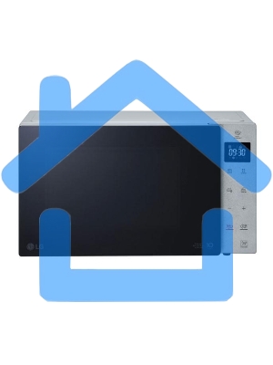 Микроволновая печь LG MW25R35GISL стальной /черный, 25 л, 1000 Вт, переключатели - сенсор