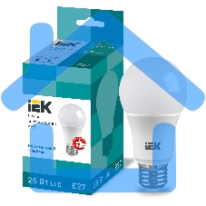 Лампа cветодиодная LED A80 шар 25Вт 230В 4000К E27 Iek LLE-A80-25-230-40-E27