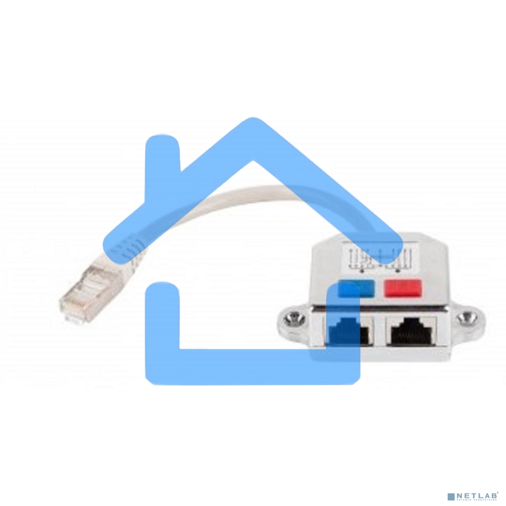 Разветвитель Cablexpert NCA-SP-01A UTP 1 порт RJ45 (T568A/T568B) -> 2 порта RJ45 10/100 BASE-T