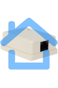 Розетка компьютерная 1-м ОП RJ45 CAT 5E бел. Rexant 03-0121