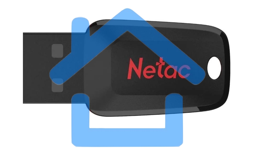 Флешка USB R/W Netac 128 Gb U197 NT03U197N-128G-20BK USB2.0 черный/красный