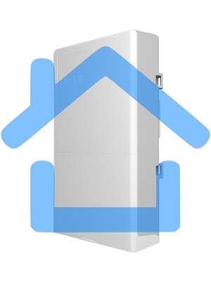 Коммутатор MikroTik netPower Lite 7R with 8 x Gigabit Ethernet ports (7 with Reverse POE-in, 1 with PoE-OUT), 2 x SFP+ cages, SwitchOS, outdoor enclosure, mounting kit (power supply NOT included)