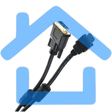 Кабель HDMI to DVI-D (19M -25M) 2м, TV-COM, 2 фильтра <LCG135F-2M>