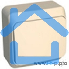 Выключатель 1-кл. ОП Этюд 10А IP20 крем. SchE BA10-001K