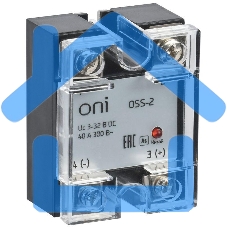 Реле твердотельное OSS-2 25А 380В AC 3-32В DC ONI OSS-2-3-25-B