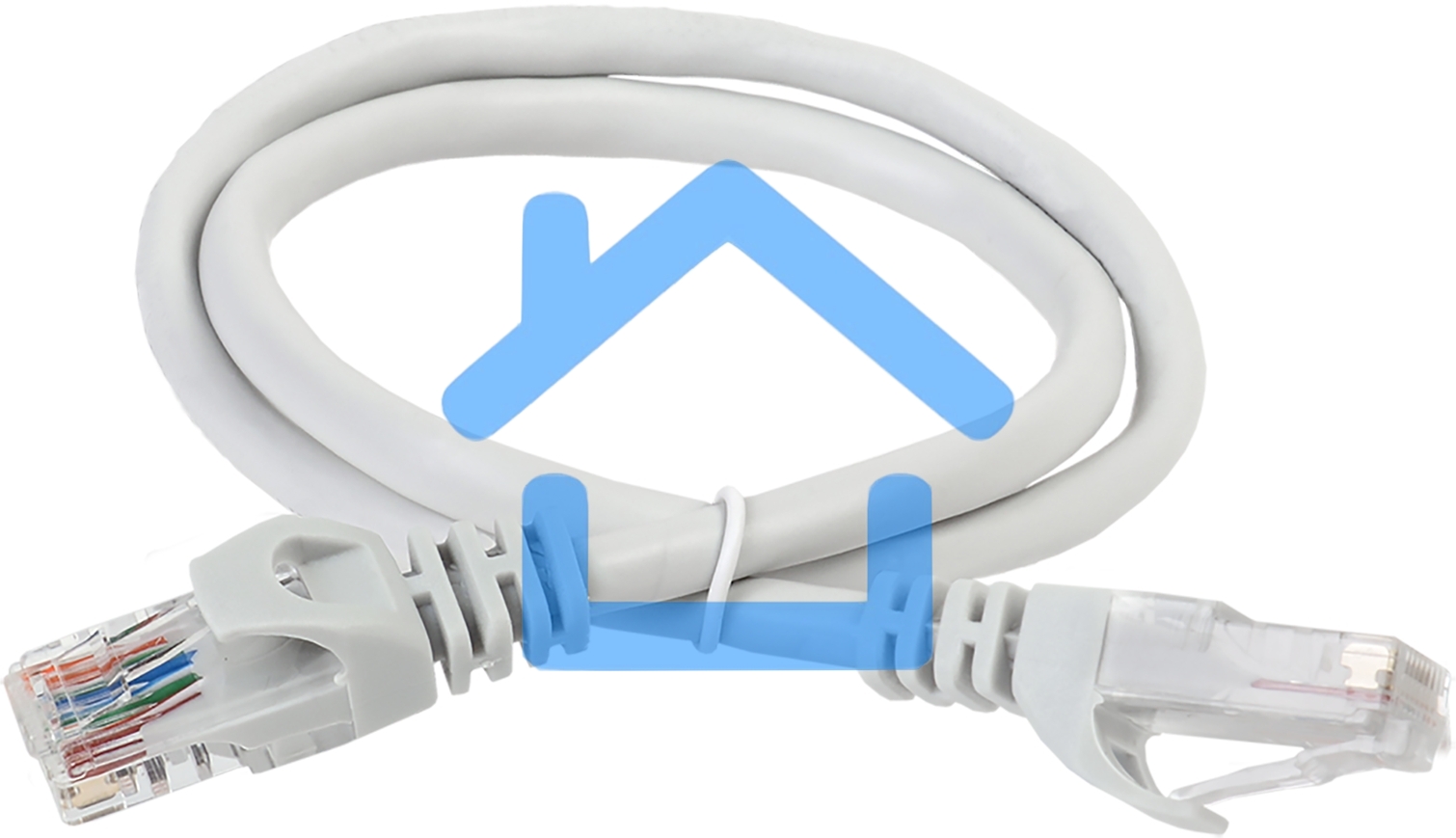 Патч-корд кат.5е UTP 2м сер. GENERICA ITK PC01-C5EU-2M-G