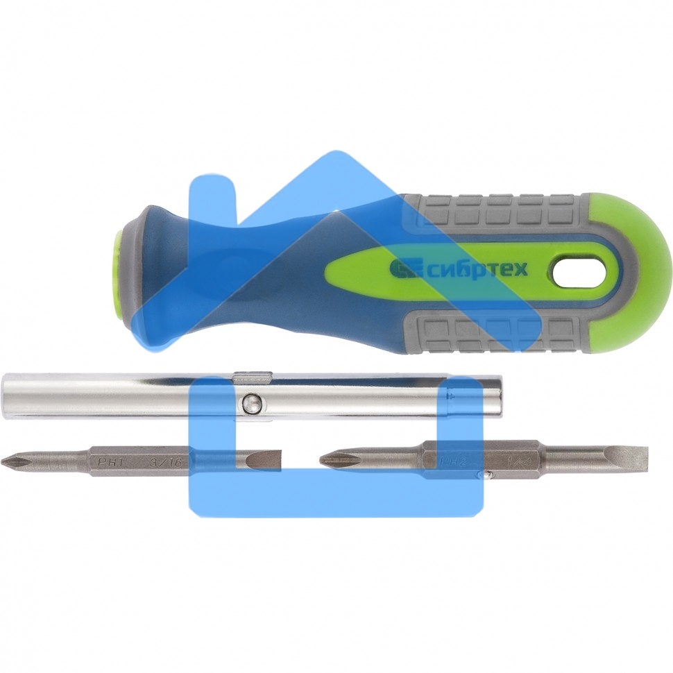Отвертка СИБРТЕХ комбинированная SL5,0 / Ph1, SL6,0 / Ph2 Сибртех 13377