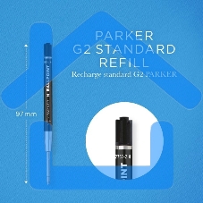 Стержень шариковый Parker QuinkFlow Basic Z09 (CW2168602) M 1мм, черные чернила, без упаковки