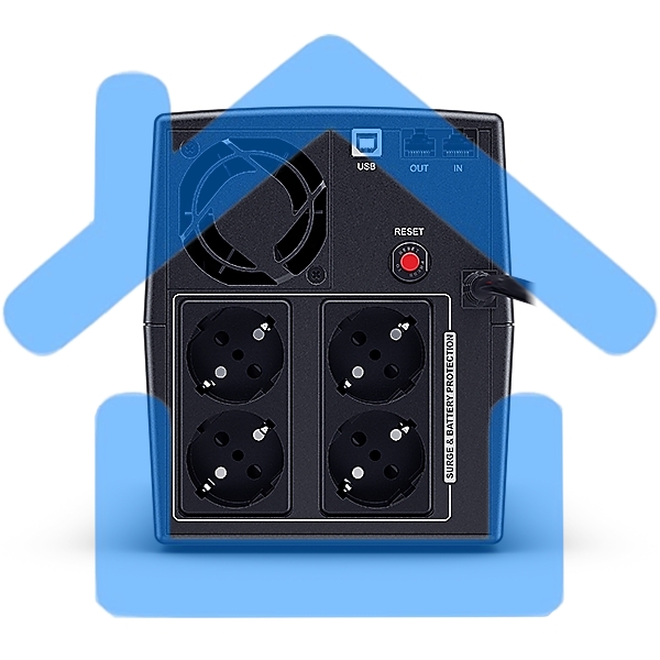 Источник бесперебойного питания CyberPower UT1500EG Line-Interactive 1500VA/900W USB/RJ11/45/USB charger A/C