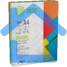Бумага Cactus CS-CPC-A480200 A4/80г/м2/200л./радуга интенсив (5цветов)