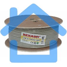 Кабель коаксиальный Rexant RG-8X, 50 Ом, CCS/Al/Al, 75%, бухта 100 м, серый