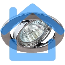 Светильник ST2A CH штампован. поворот. MR16 12В 50Вт хром ЭРА C0043807