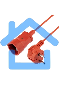 Удлинитель-шнур PROconnect ПВС 2х0.75, 20 м, б/з, 6 А, 1300 Вт, IP20, оранжевый (Сделано в России)