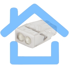 Экспресс-клемма с пастой Rexant СМК 2273-242, 2-проводная 0.5-2.5 мм², прозрачная, блистер (20 шт./уп.)