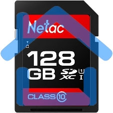 Флеш карта Netac P600 SDHC 128Gb U1/C10 up to 80Mb/s, retail pack