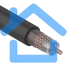 Кабель коаксиальный Rexant RG-213, 50 Ом, Cu/Cu, 96%, бухта 100 м, черный