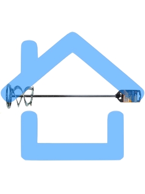 Миксер оцинкованный 600х100 мм для красок и штукатурных смесей