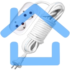 Удлинитель UNIVersal У6-011 М ПВС 2x0,75 2гн. 2м 011М-02