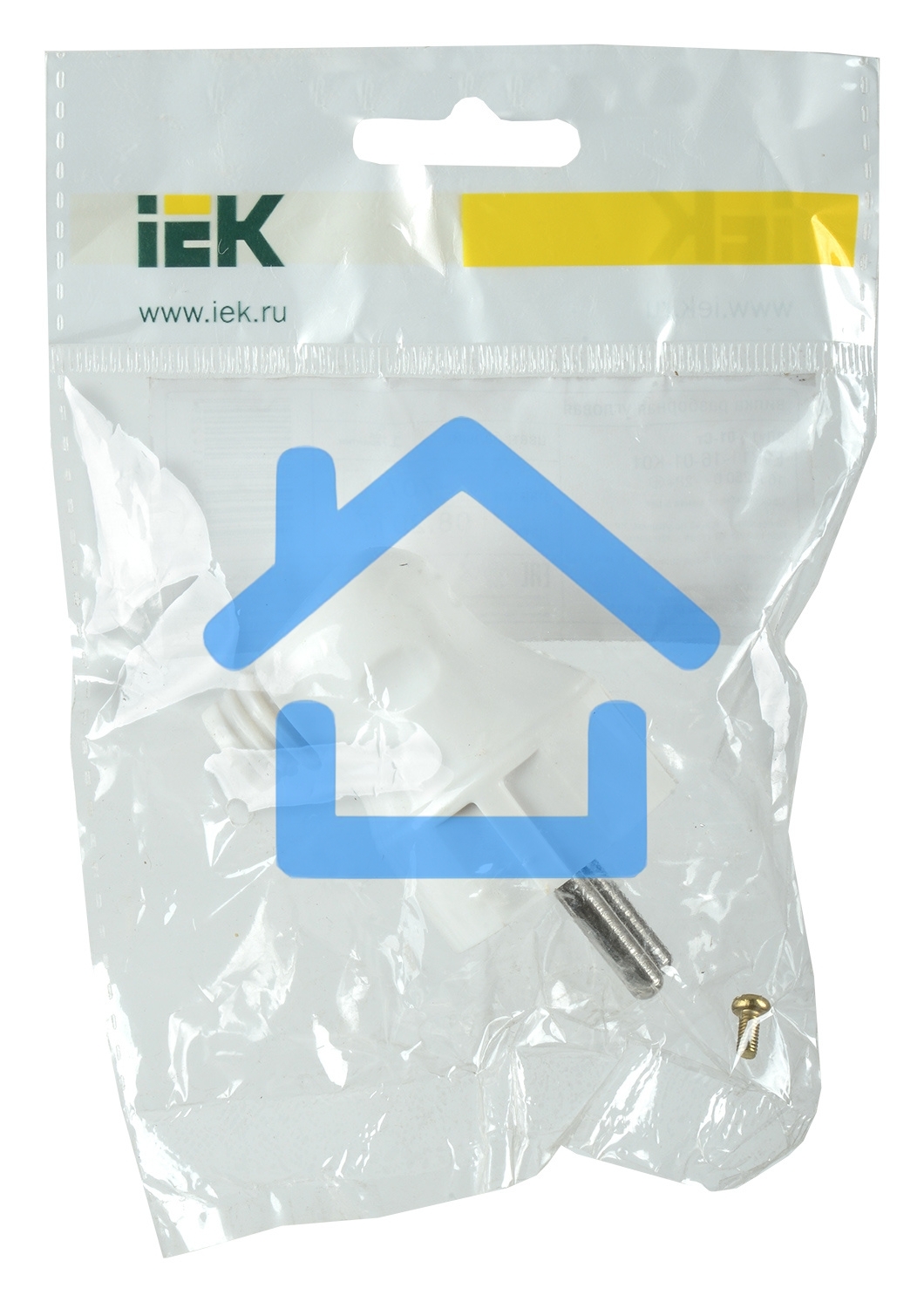Вилка Iek EVP11-16-01-K01 ВПу11-01-Ст разборная угловая с з/к 16А белая