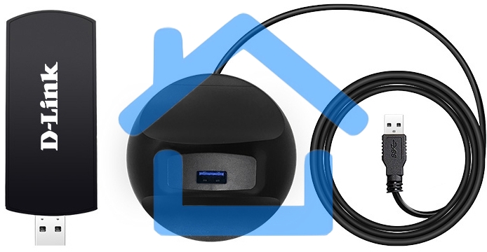 Адаптер D-Link DWA-192/RU/B1A Wireless AC1750 Dual-band USB Adapter, 802.11a/b/g/n / 802.11ac, 2.4 GHz / 5 GHz