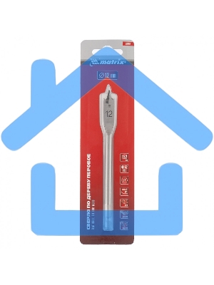 Сверло по дереву Matrix перовое, 12 мм 6-гранный хвостовик