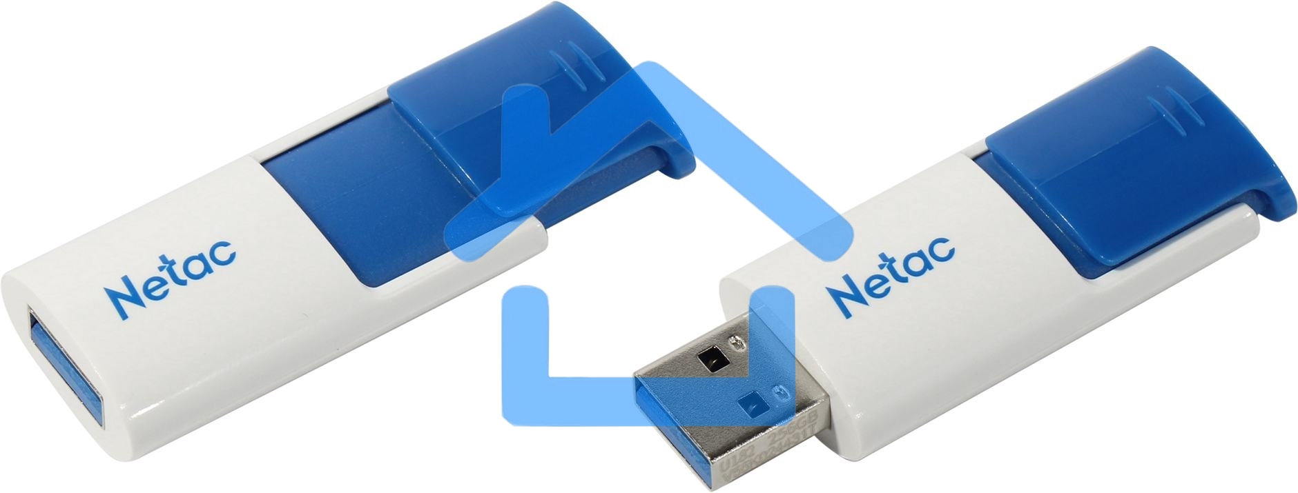 Флешка USB R/W Netac 512Gb U182 NT03U182N-512G-30BL USB3.0 синий/белый