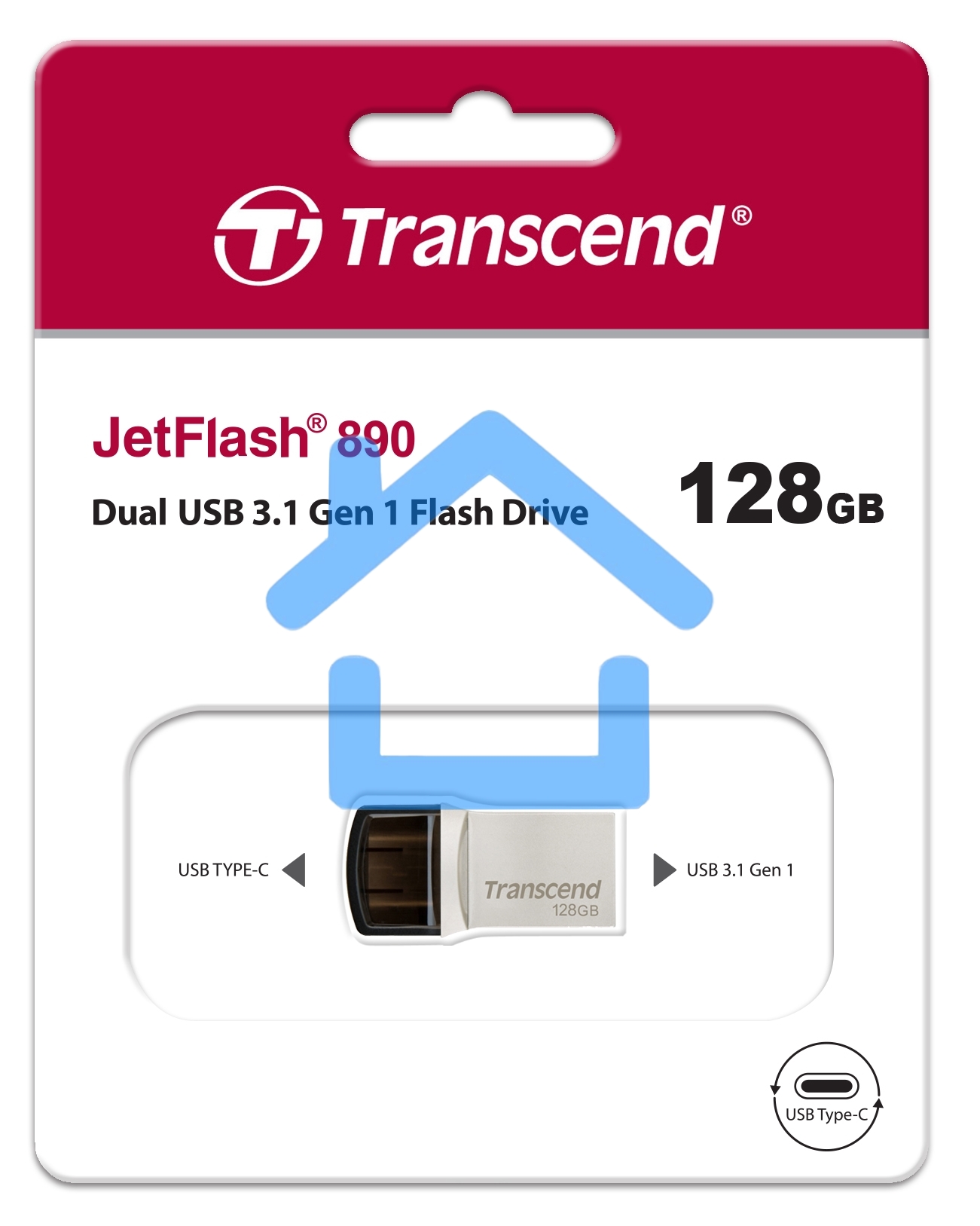 Флешка Transcend 128GB JETFLASH 890S