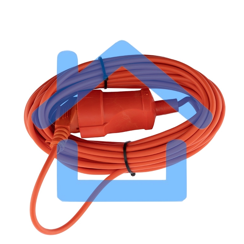 Удлинитель-шнур PROconnect ПВС 2х0.75, 10 м, б/з, 6 А, 1300 Вт, IP20, оранжевый (Сделано в России)