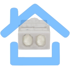 Экспресс-клемма с пастой Rexant СМК 2273-242, 2-проводная 0.5-2.5 мм², прозрачная, блистер (20 шт./уп.)