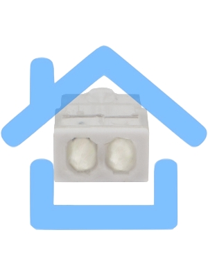 Экспресс-клемма с пастой Rexant СМК 2273-242, 2-проводная 0.5-2.5 мм², прозрачная, блистер (20 шт./уп.)